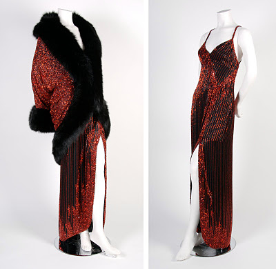 Fashion Blogspot on Runwaytoretail Blogspot Com   Uber Glam Red Sequin Fur  Go Faux