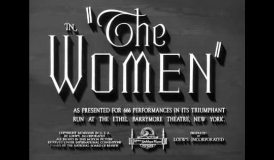 1 - The Women 1939 Film
