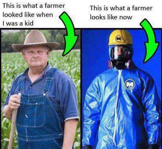Organic Farmer GMO Hazmat Farmer
